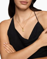 SY Heart Amulet in 18K Yellow Gold, 15mm